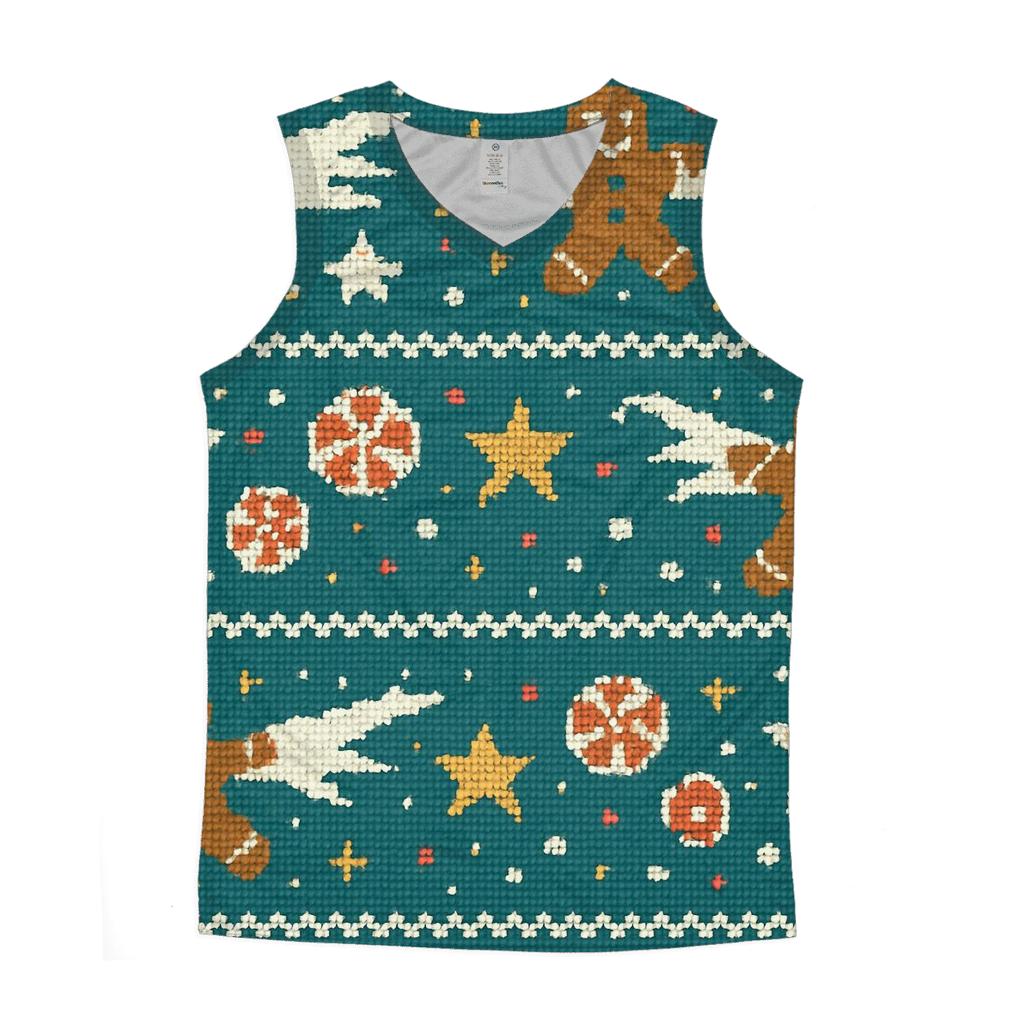 Gingerbread Comet Kitchen Scatterband Design personalized athletic tanks