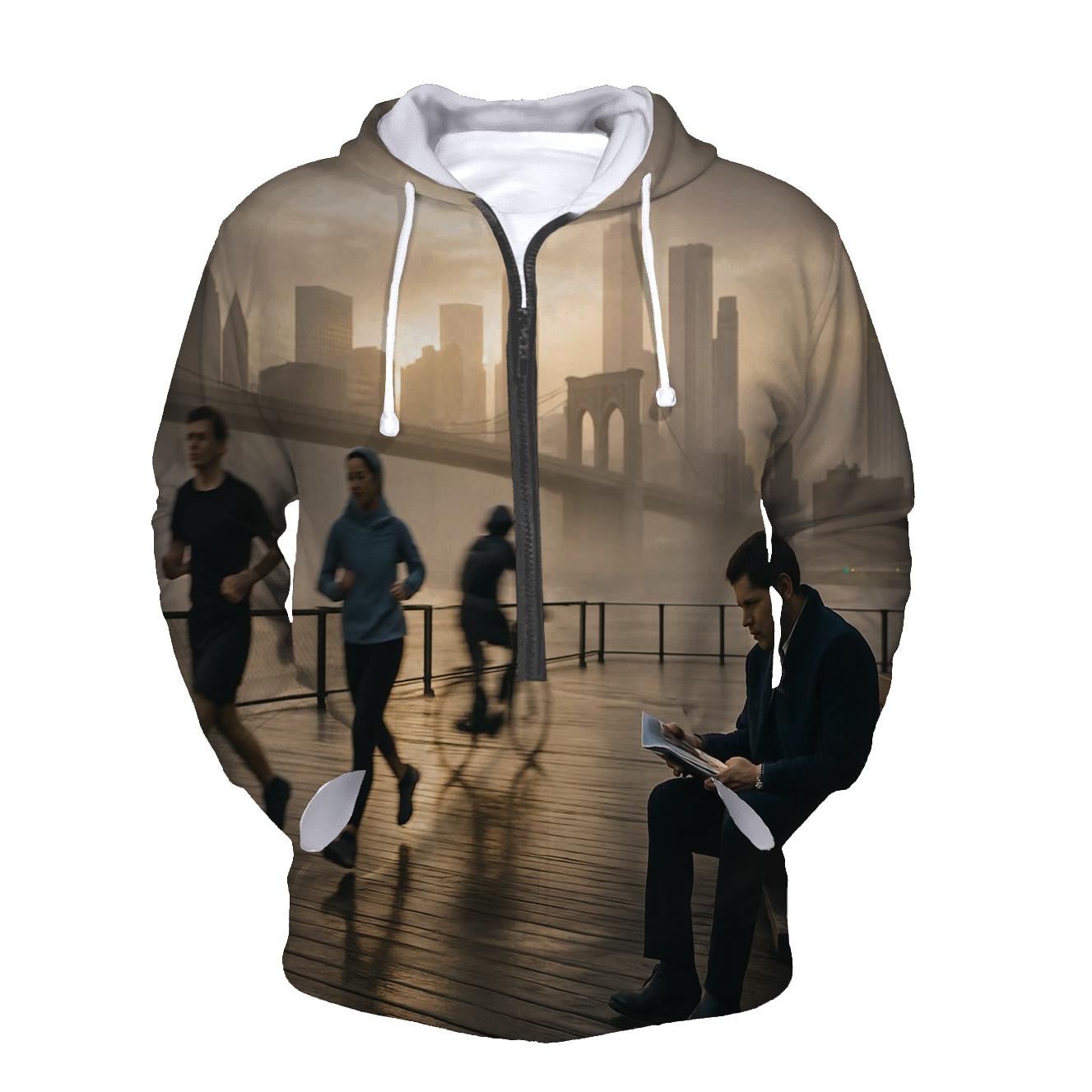 Fulton Ferry Mist And Manhattan First Light custom hoodies