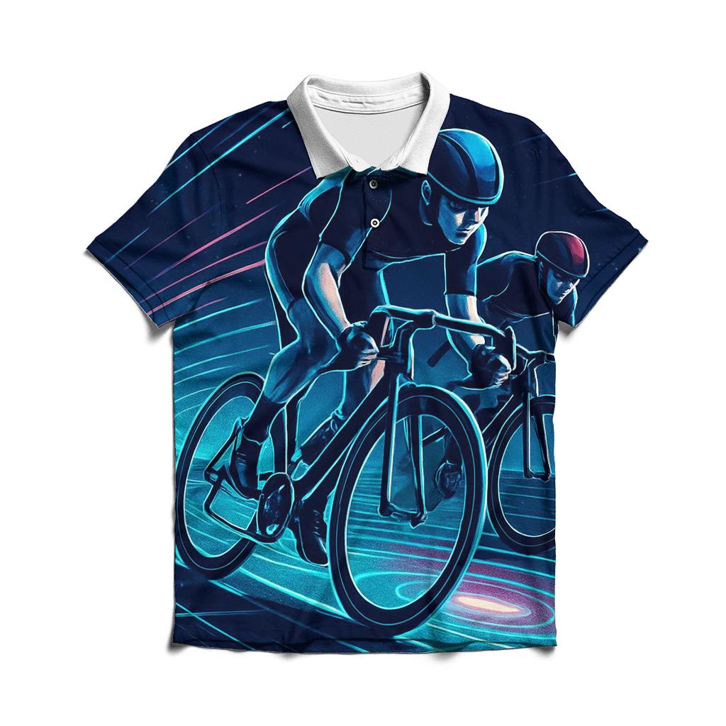 Midnight Velodrome Sprint embroidered polo tops