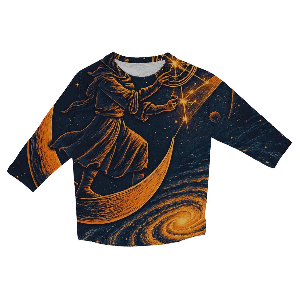 Clockwork Horizon Of The Spiral Sea casual three quarter sleeve shirts