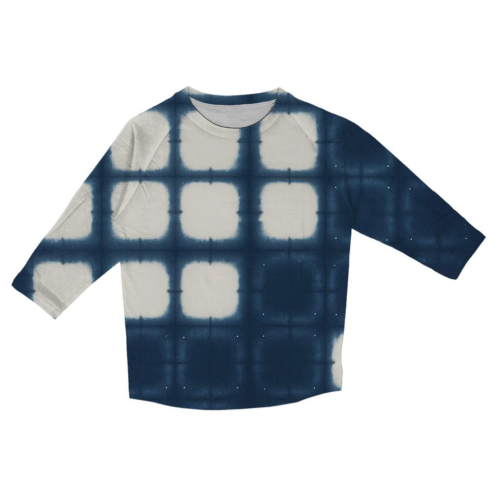 Itajime Star Map Clamp Grid designer 3/4 sleeve blouses