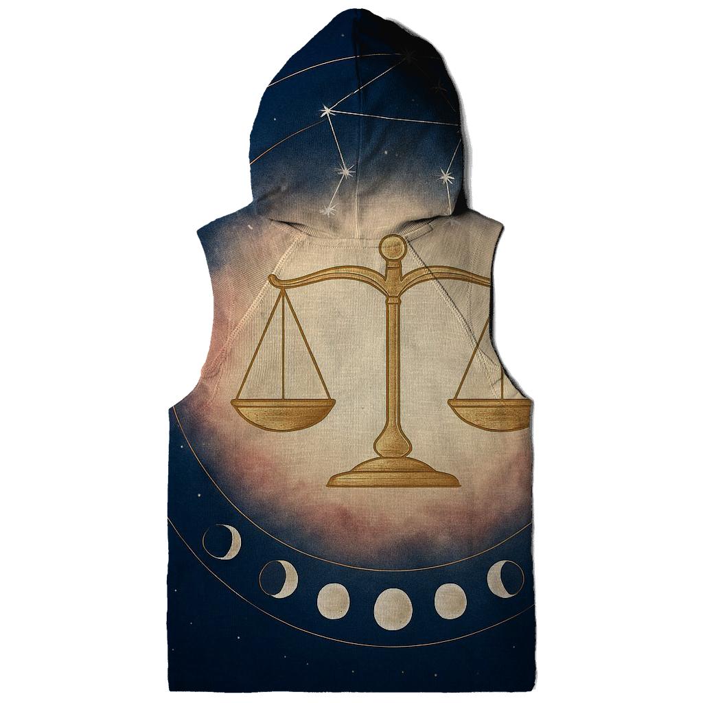 Libra Equinox Balance Lunar Dial embroidered hoodies