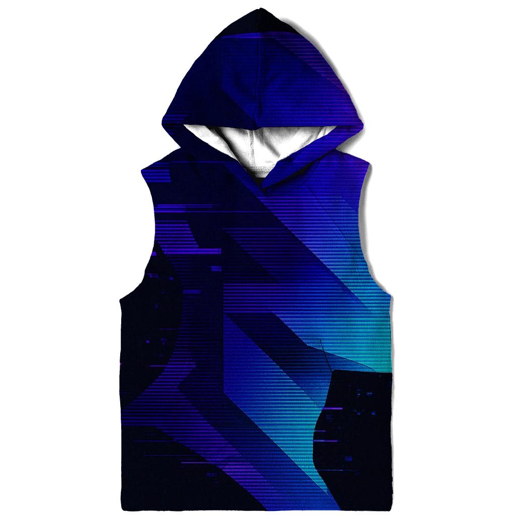 Glitch Prism Portrait Silhouette pullover hoodies