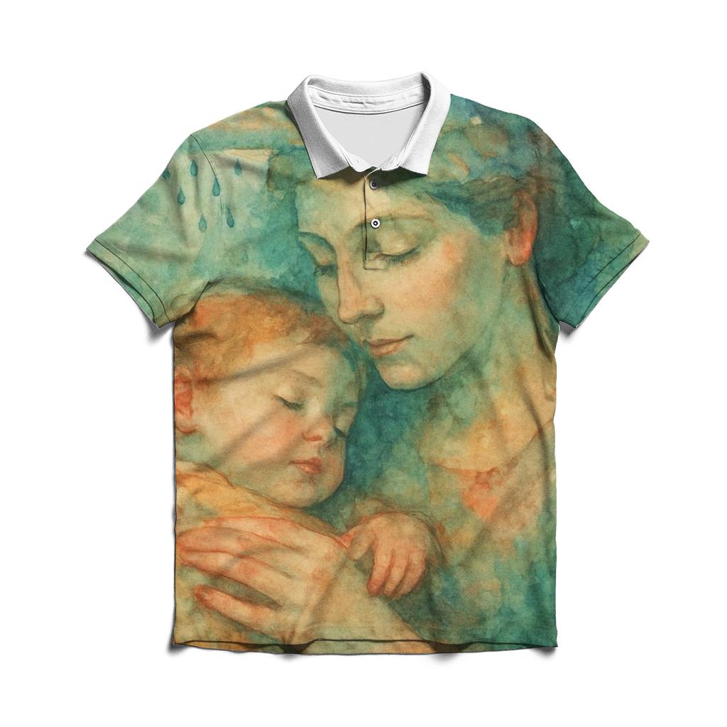 Before You Had Words She Knew Your Weather premium cotton polo shirts