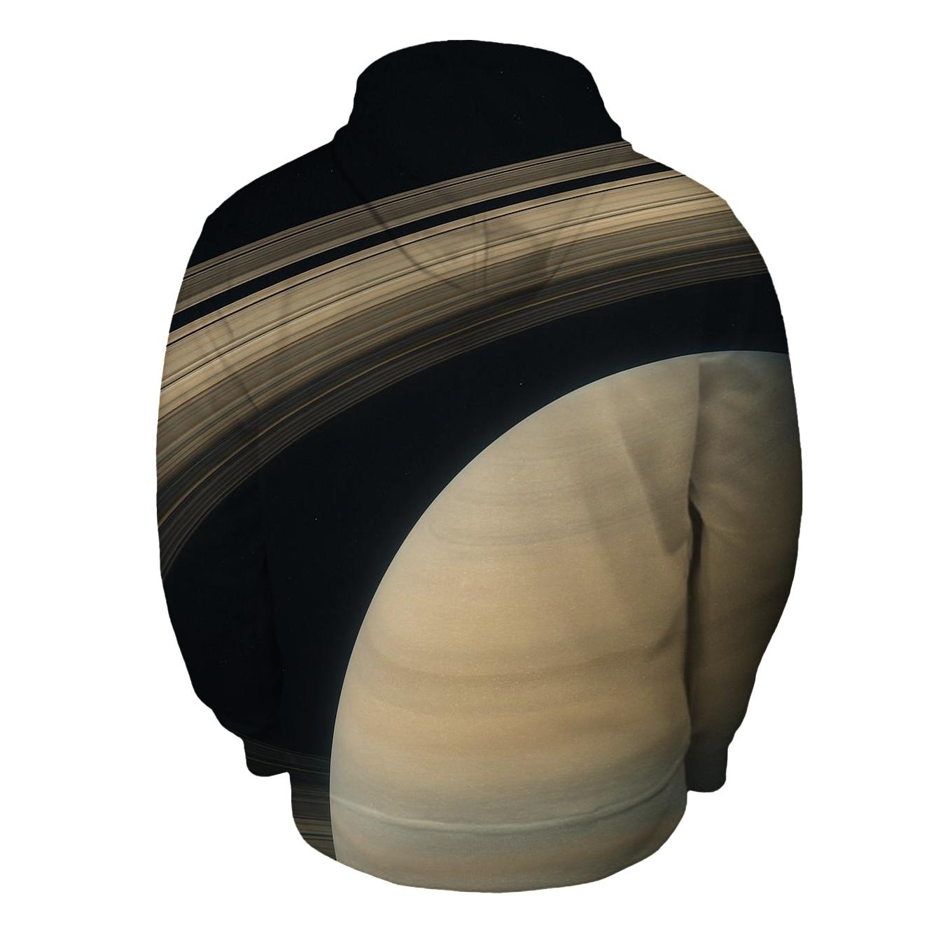 Ring Plane Shadow Divide printed hoodies