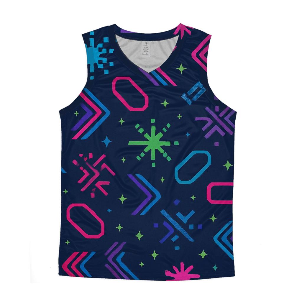 Arcade Carpet Geometry graphic print tank tops