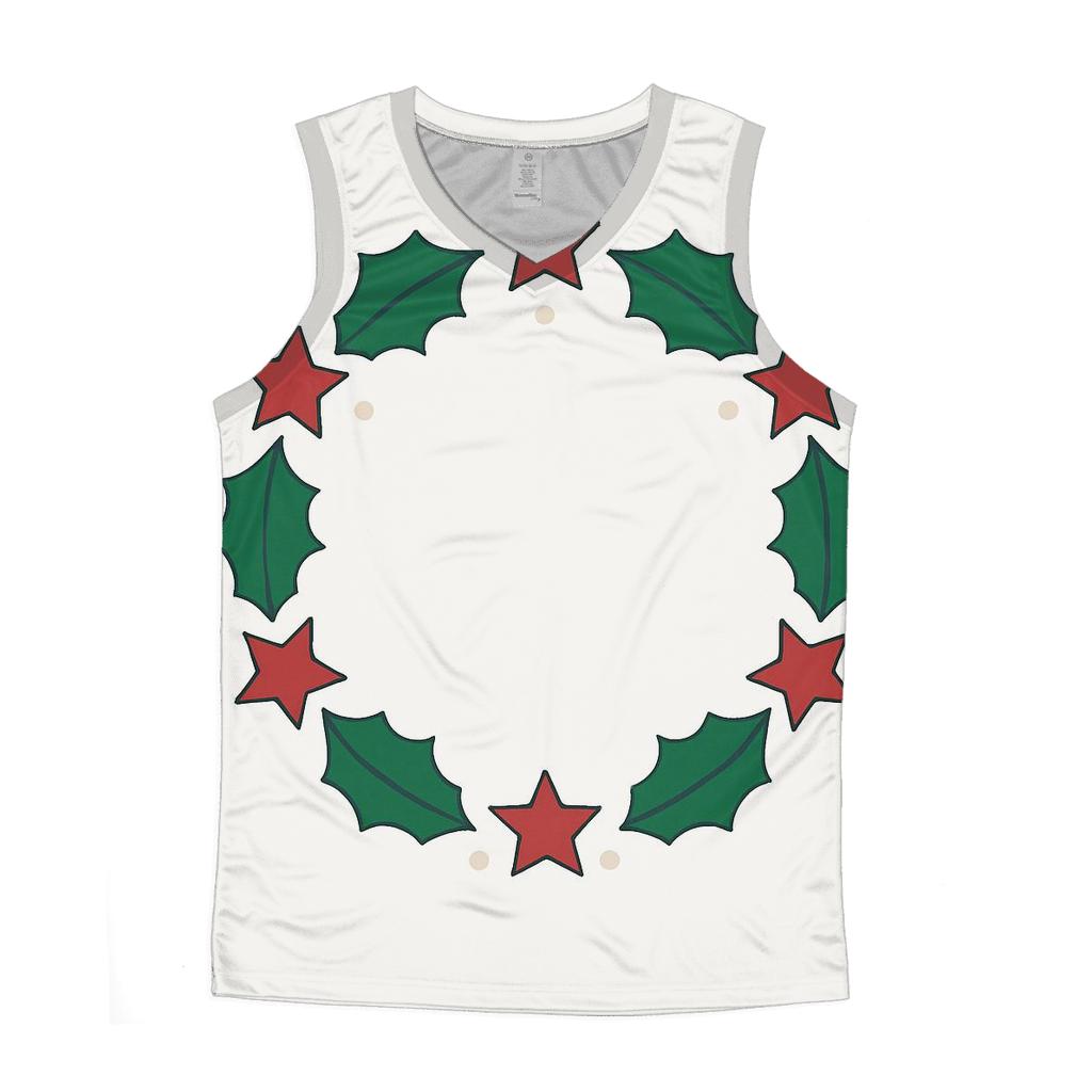Starlit Holly Orbit Wreath sports performance tank tops