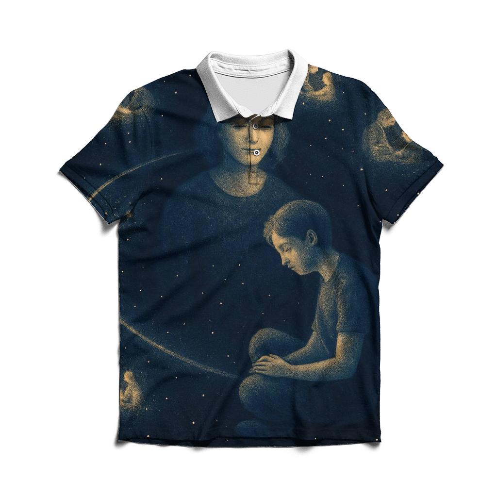 The Gentle Gravity That Always Brings You Back To Her stylish collar polo tees