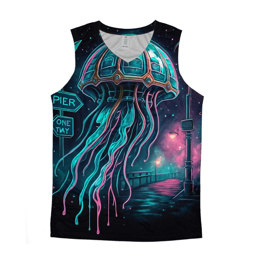 Clockwork Jellyfish Parade personalized athletic tanks