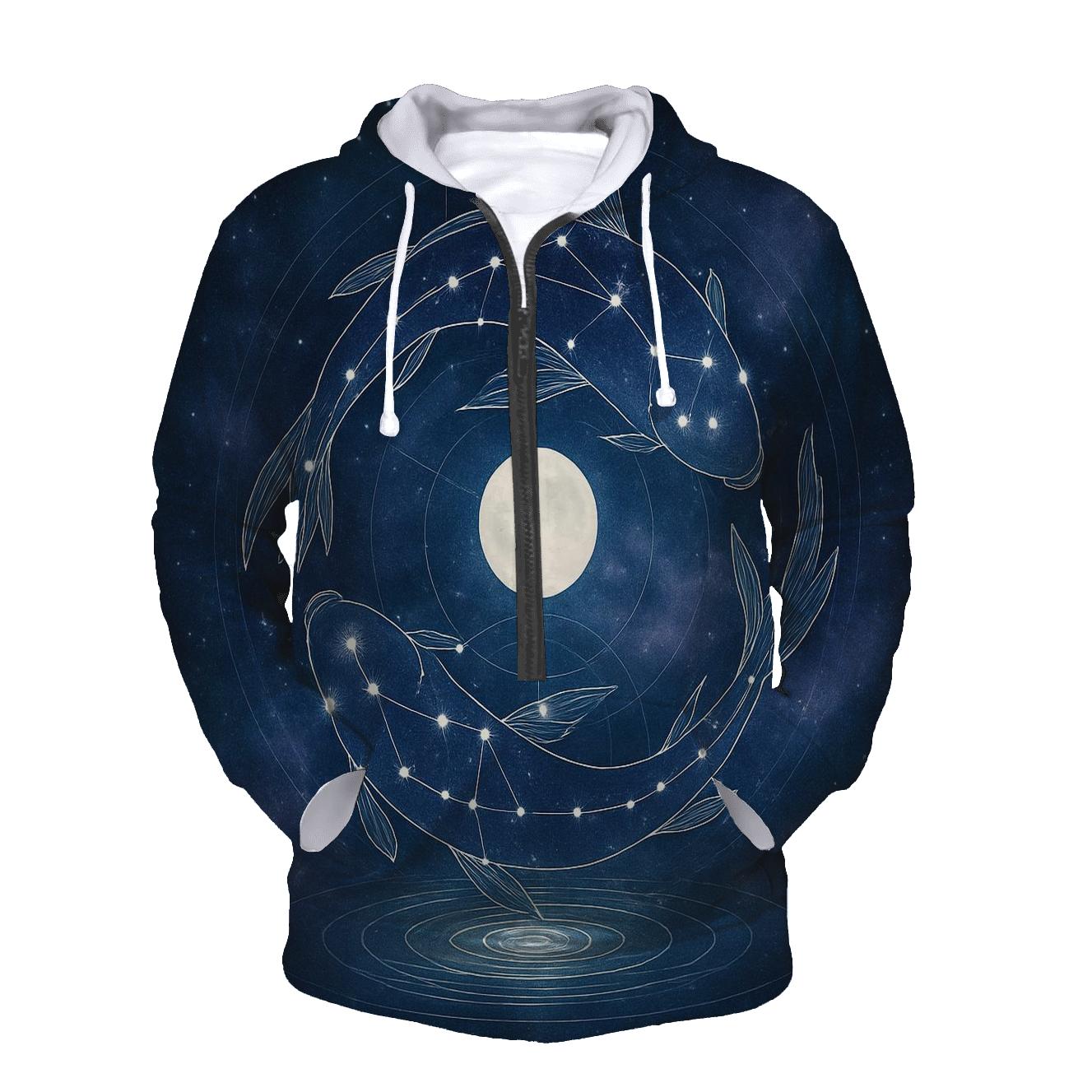Pisces Dream Tide Constellation Portal heavyweight hoodies