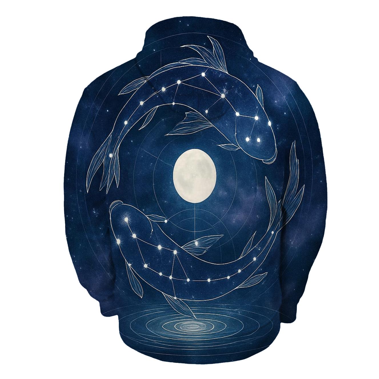 Pisces Dream Tide Constellation Portal heavyweight hoodies
