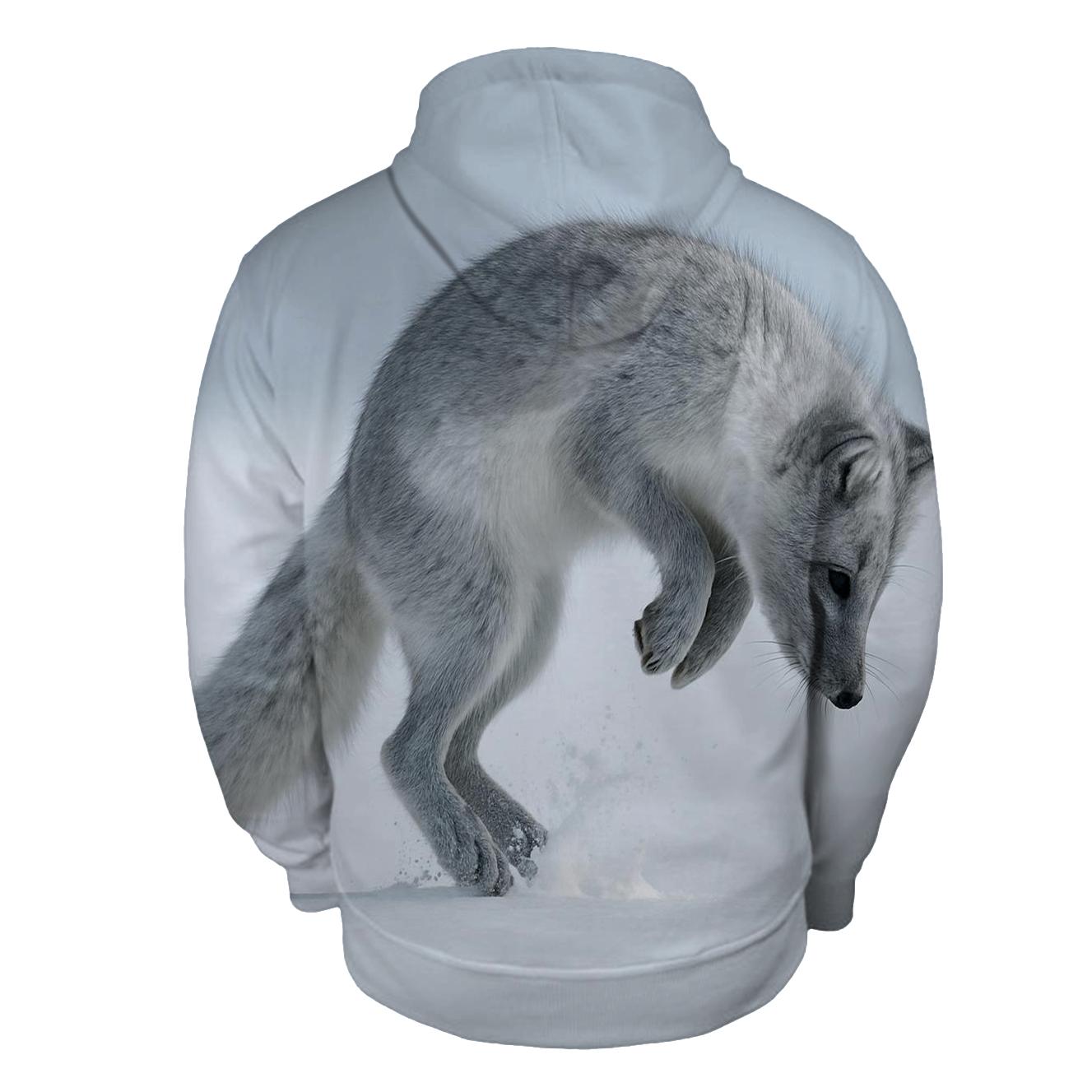 Frostline Pounce Arctic Fox custom hoodies