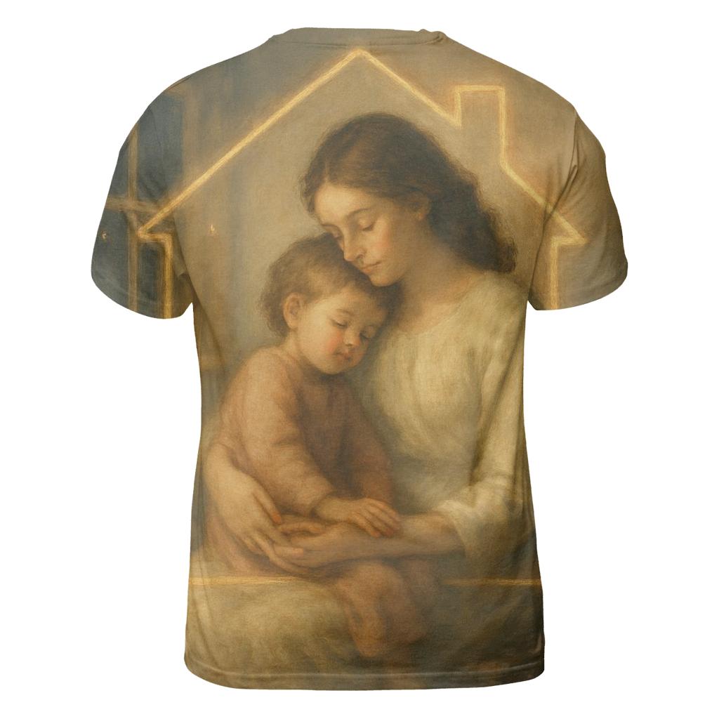 The Place Your Name Was Safe A Mothers Heart As Home vibrant all-over design tees