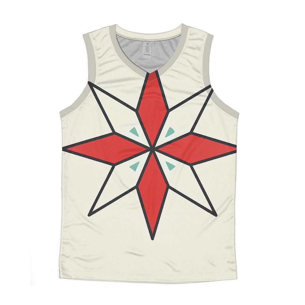 Candy Cane Starburst Rays trendy fitted tank tops
