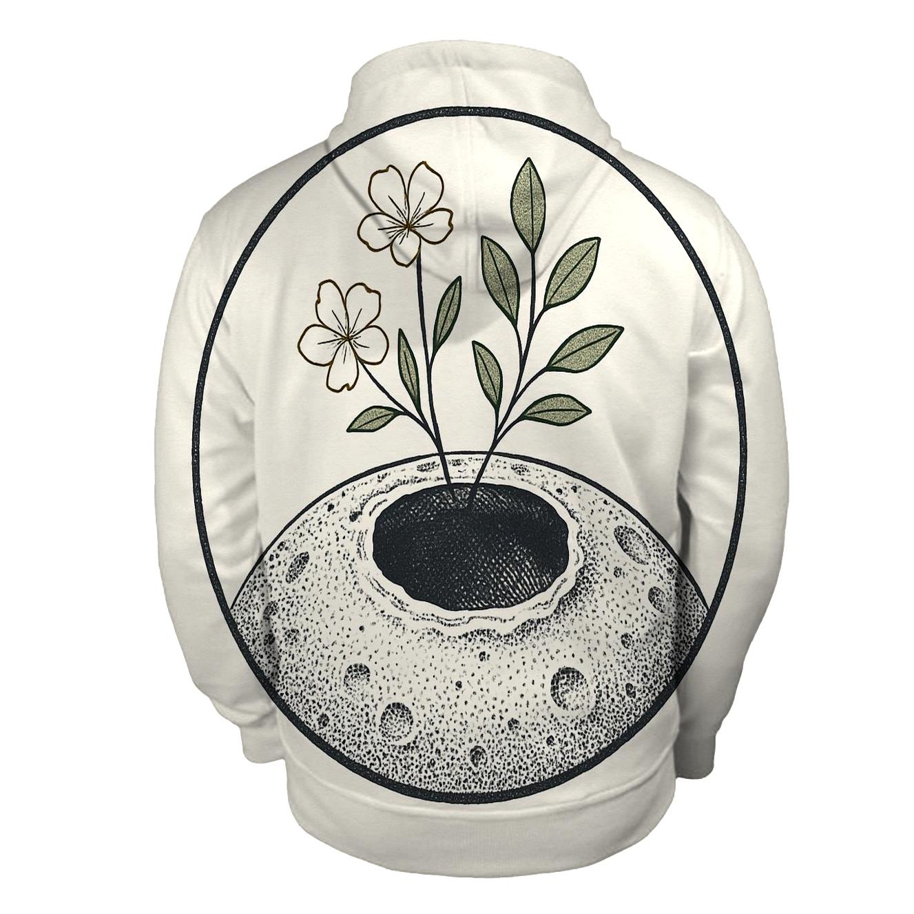 Crater Garden Botanical Emblem graphic hoodies