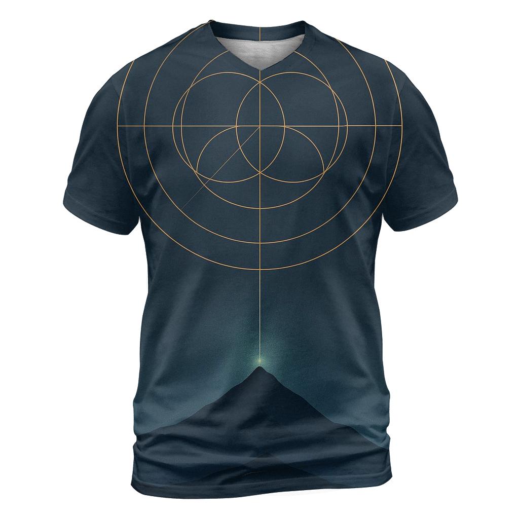 Mountain Of Inner Compass vibrant all-over design tees