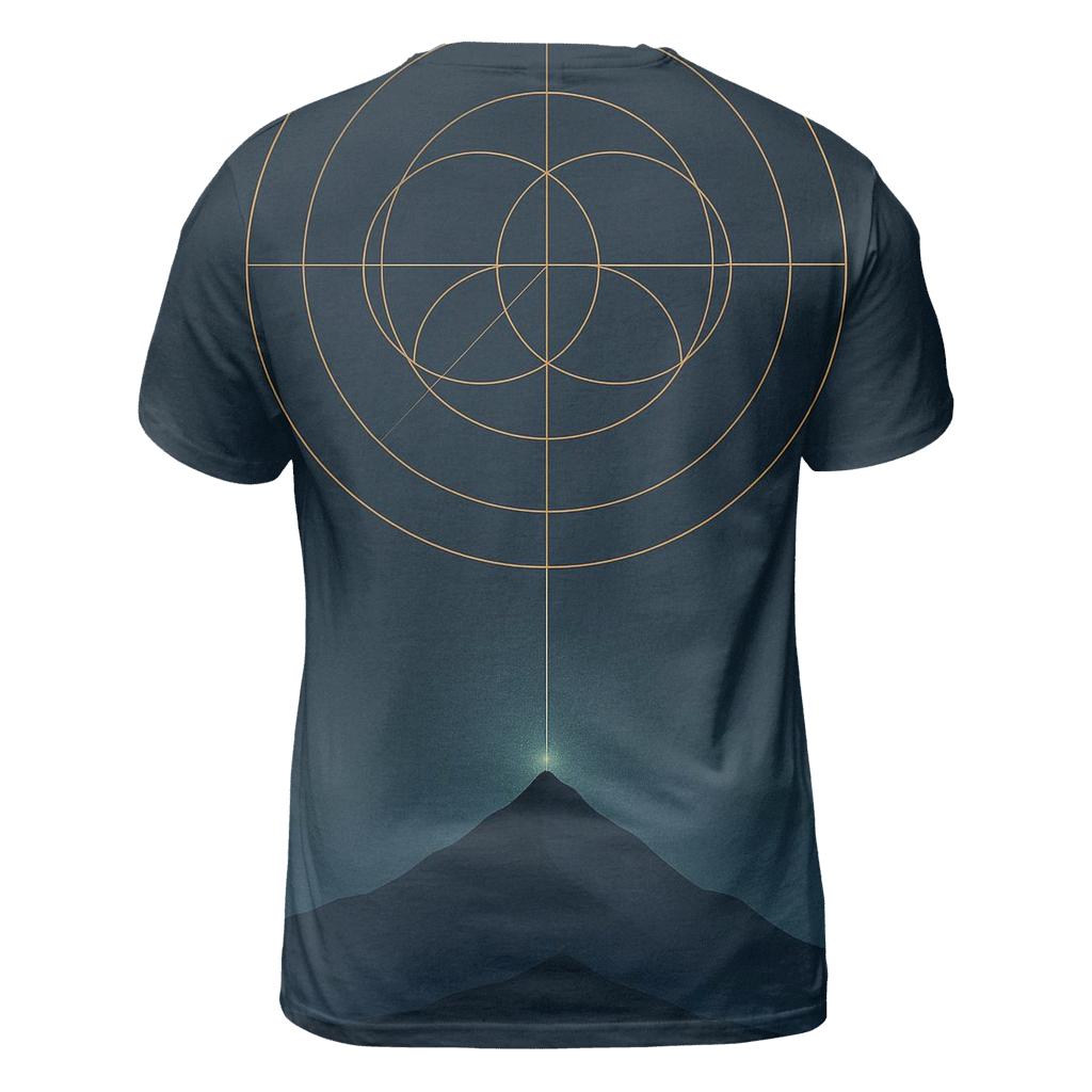 Mountain Of Inner Compass vibrant all-over design tees