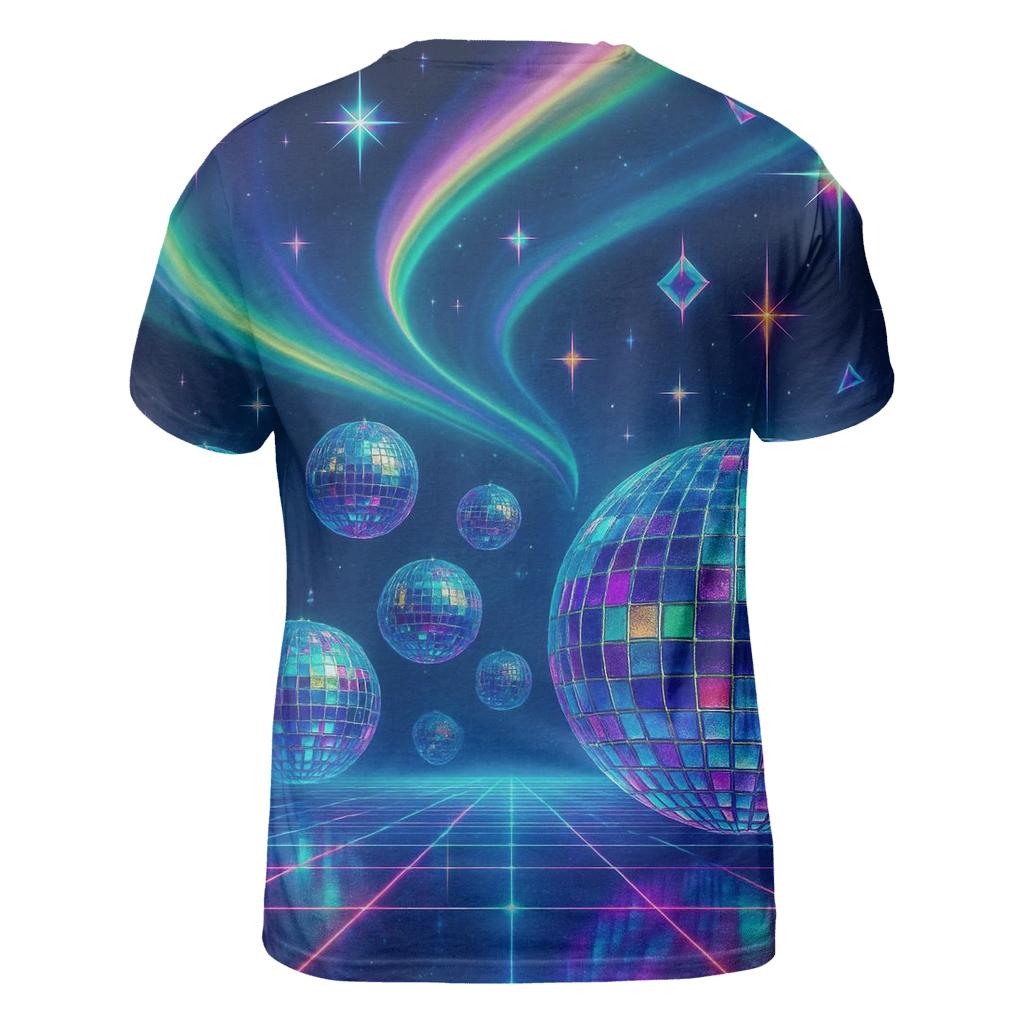 Electric Aurora Disco Array trendy printed shirt styles