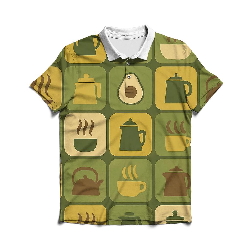 Avocado Kitchen Tile Groove premium cotton polo shirts