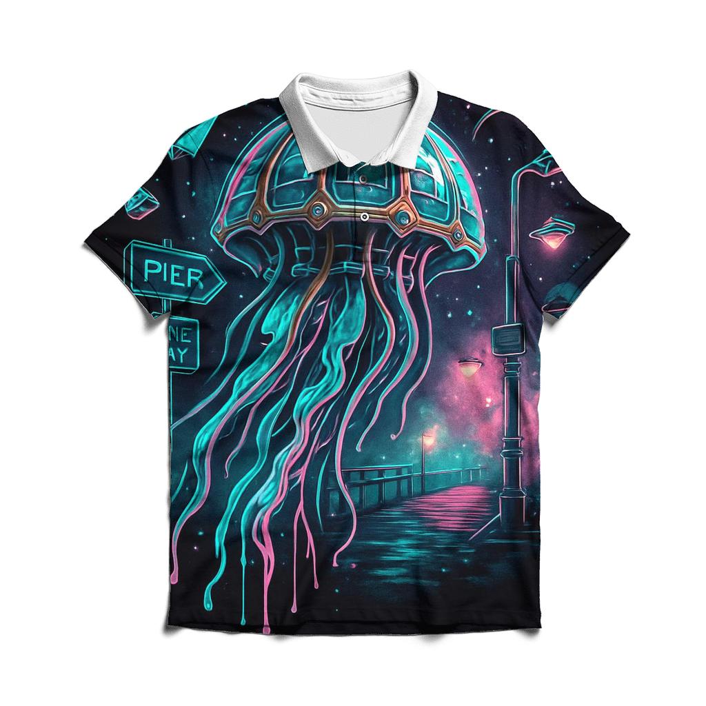 Clockwork Jellyfish Parade custom polo shirts
