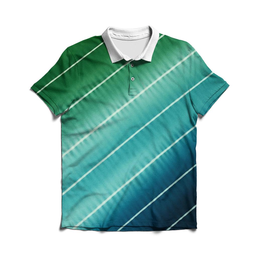 Aurora Arashi Diagonal Drift classic pique polos