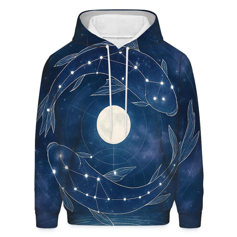 Pisces Dream Tide Constellation Portal custom hoodies