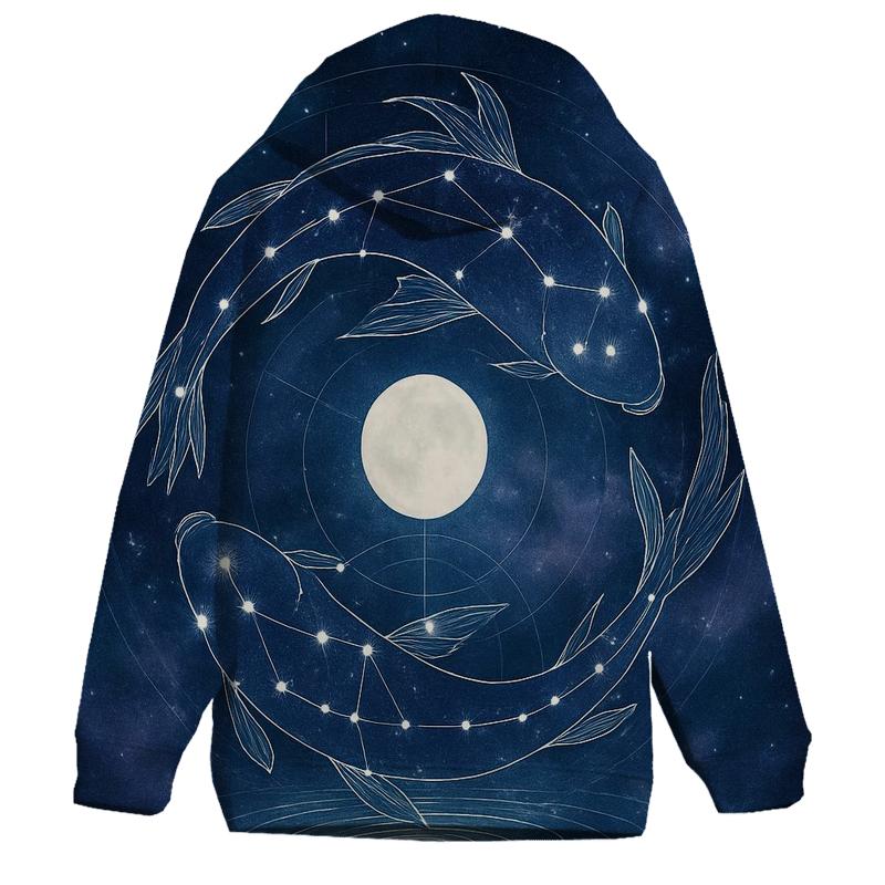 Pisces Dream Tide Constellation Portal custom hoodies