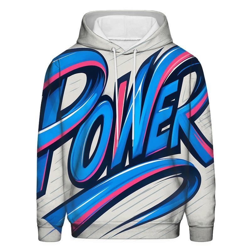 Kinetic Ribbon Typography Burst hoodie designs
