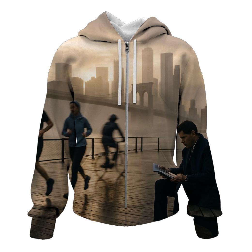 Fulton Ferry Mist And Manhattan First Light designer hoodies