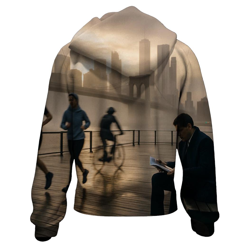 Fulton Ferry Mist And Manhattan First Light designer hoodies