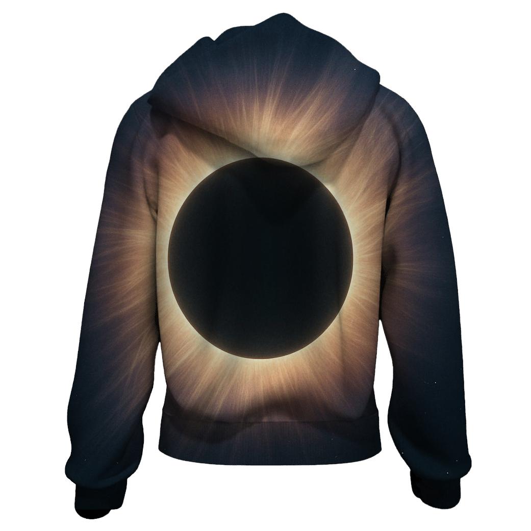 Eclipse Corona Petal Plumes graphic hoodies