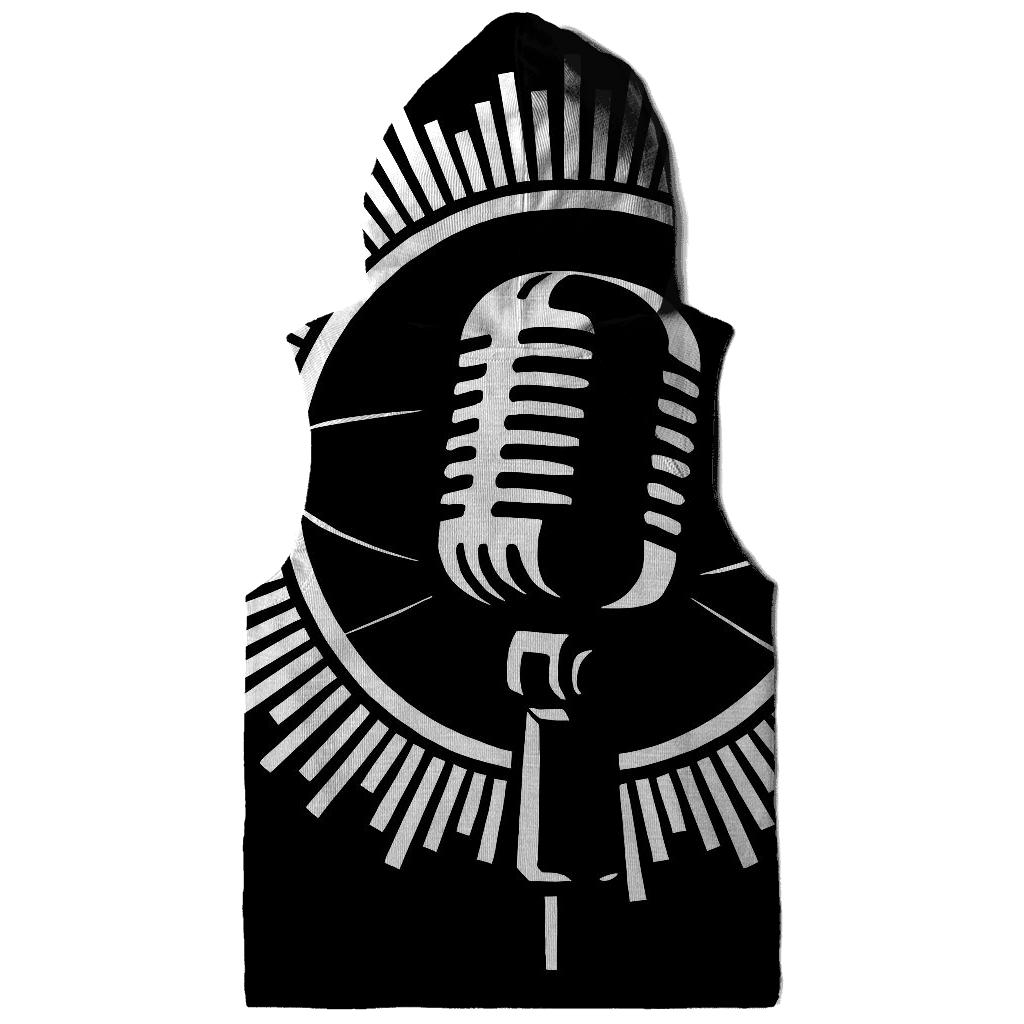Monochrome Microphone Eclipse premium hoodies