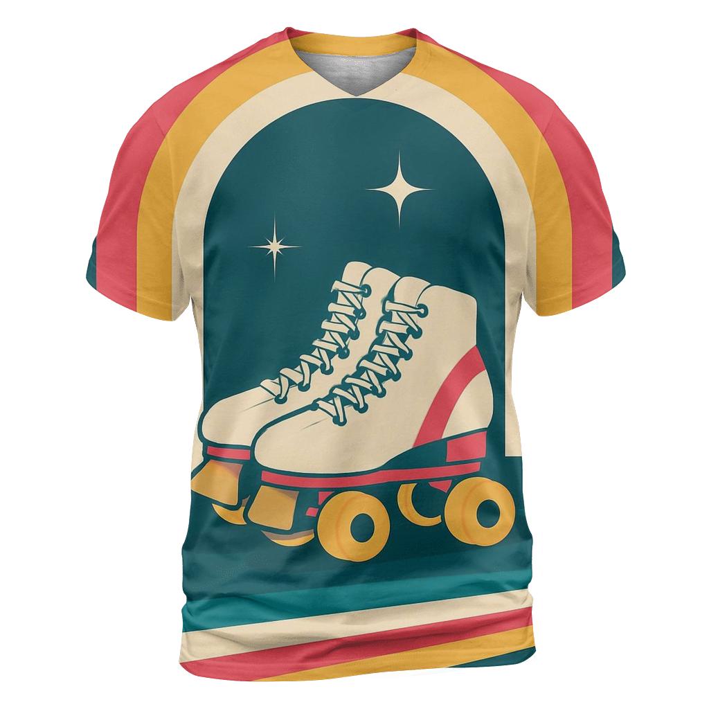 Roller Rink Neon Arches designer pattern shirts
