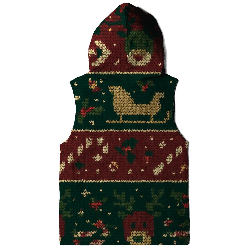 Reindeer Sleigh Traffic Jam Fair Isle Design custom hoodies