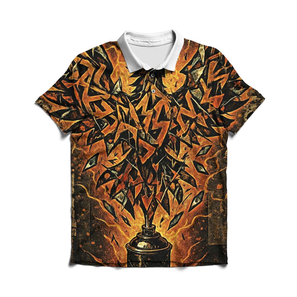 Graffiti Phoenix Of Broken Glass classic pique polos