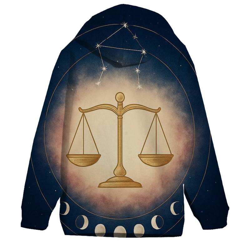 Libra Equinox Balance Lunar Dial lightweight hoodies