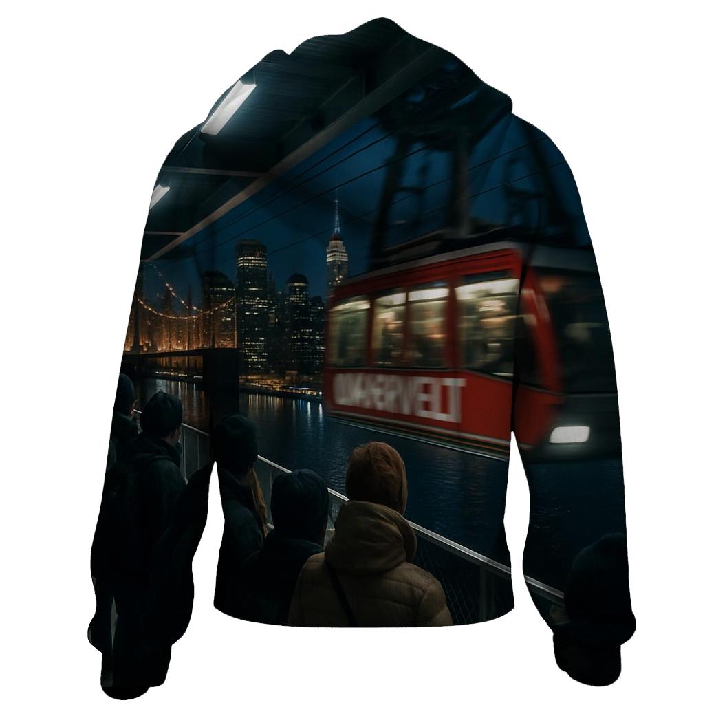 Night Shift View From The Roosevelt Island Tram Platform hoodie styles