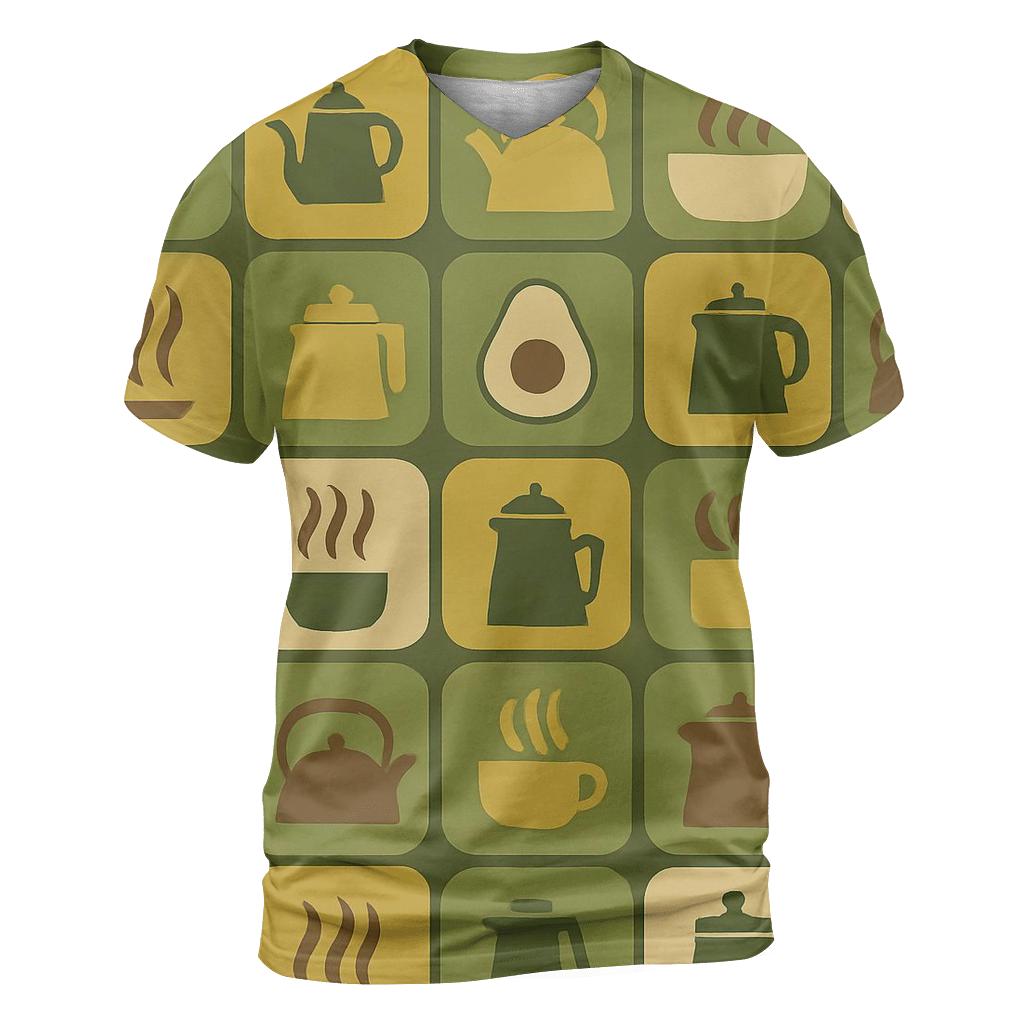 Avocado Kitchen Tile Groove unique graphic print tees