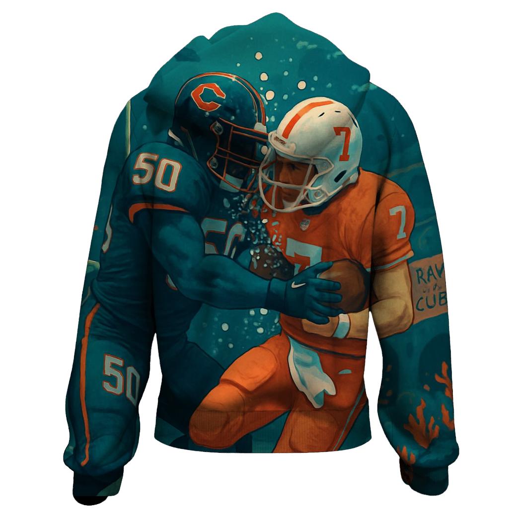 Undersea Kelp Stadium Braves Versus Cubs Pressure Match lightweight hoodies