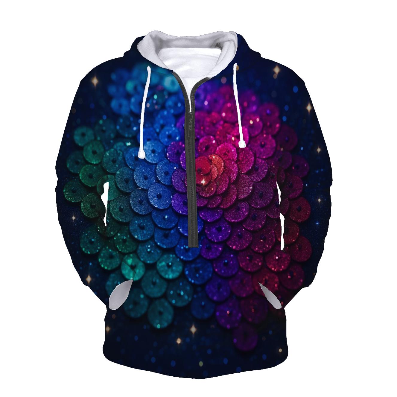 Sequin Nebula Garden hoodie trends