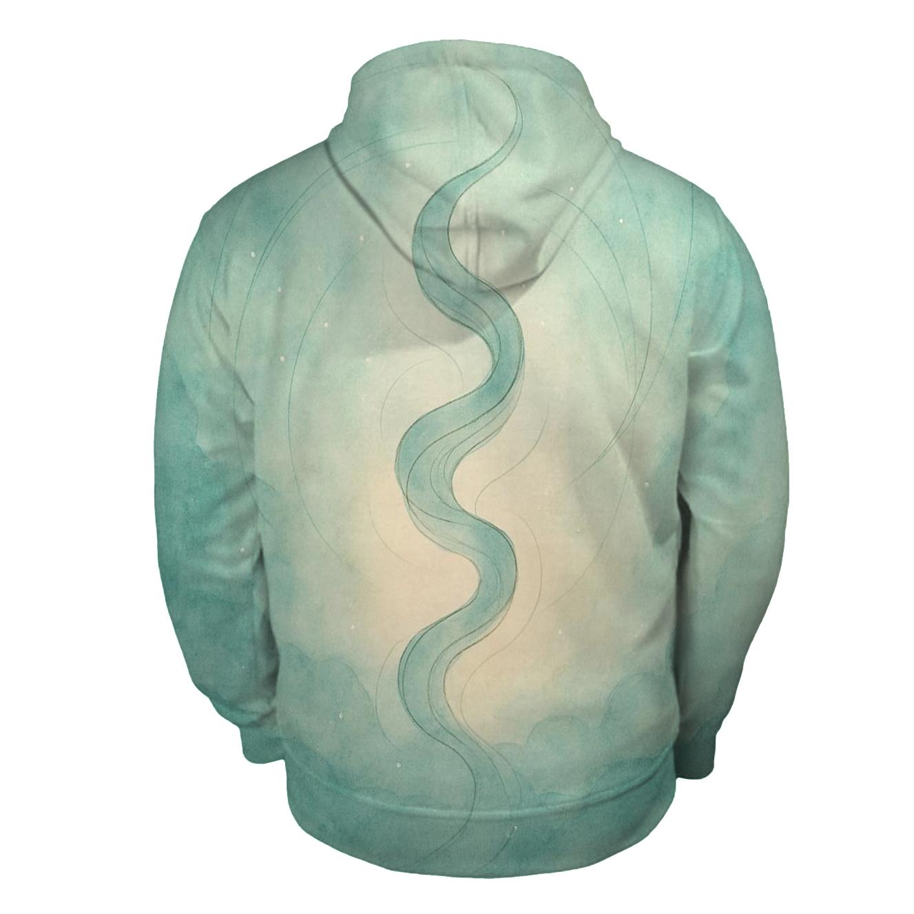 Luminous Breath Ribbons pullover hoodies