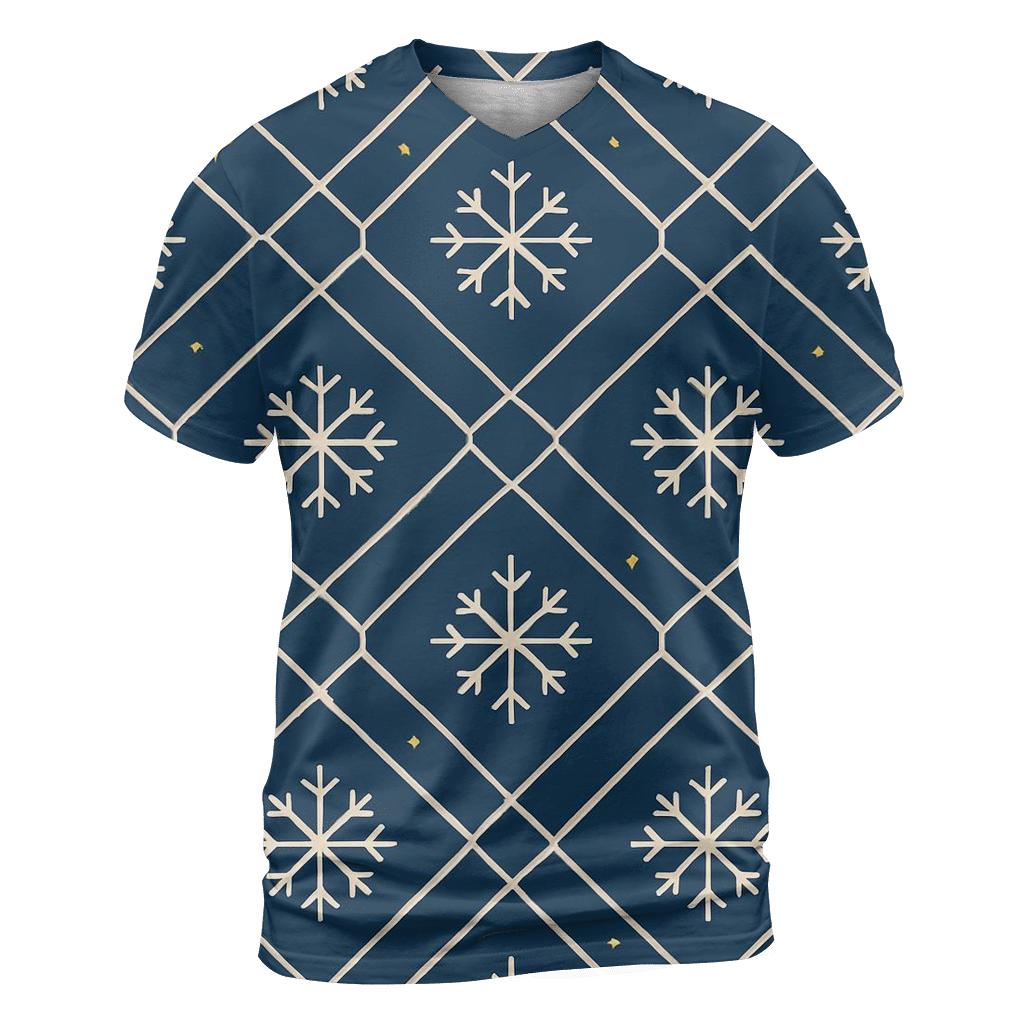 Snowflake Constellation Lattice creative print fashion shirts