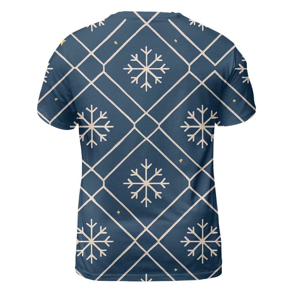 Snowflake Constellation Lattice creative print fashion shirts