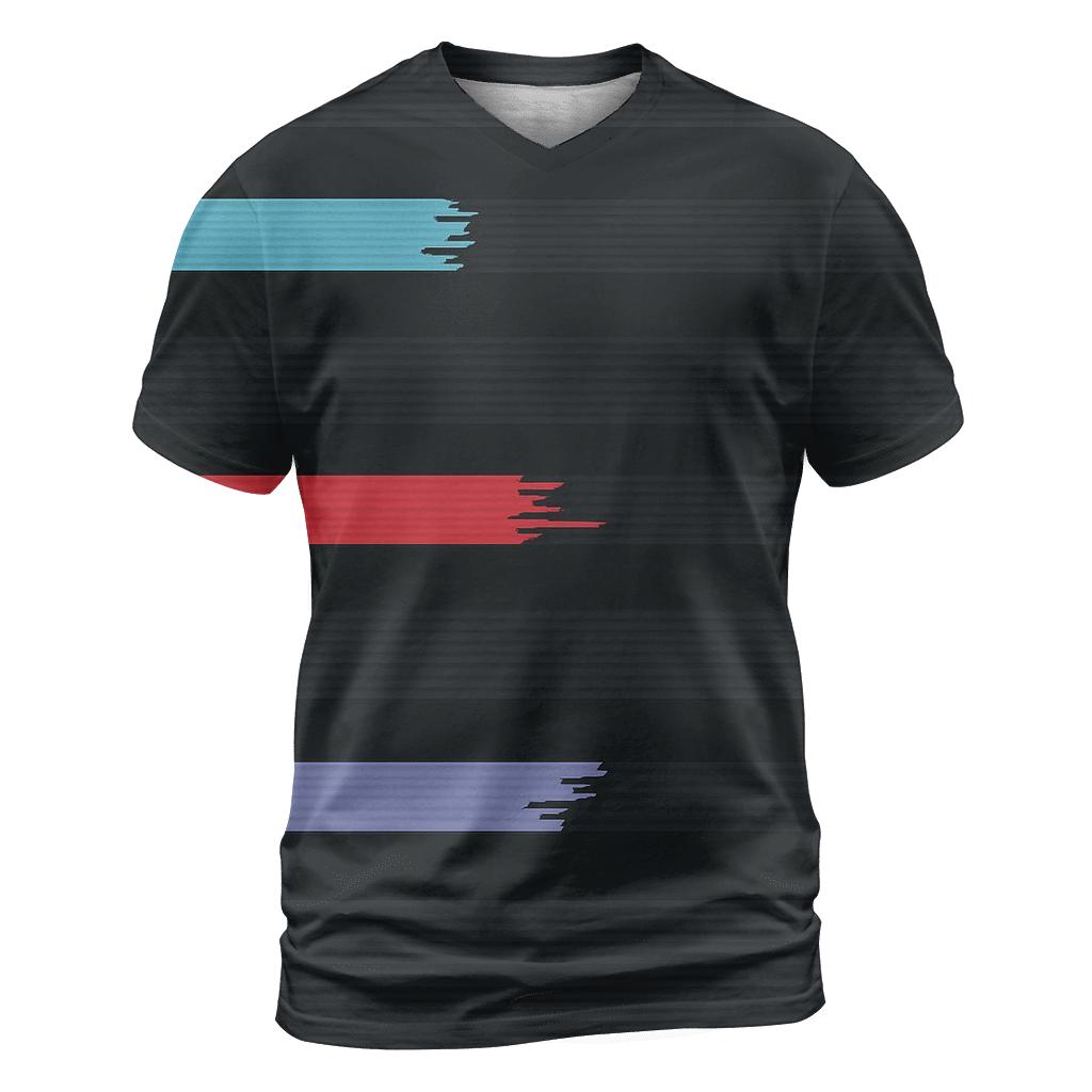 VHS Tracking Wave Stripes unique graphic print tees