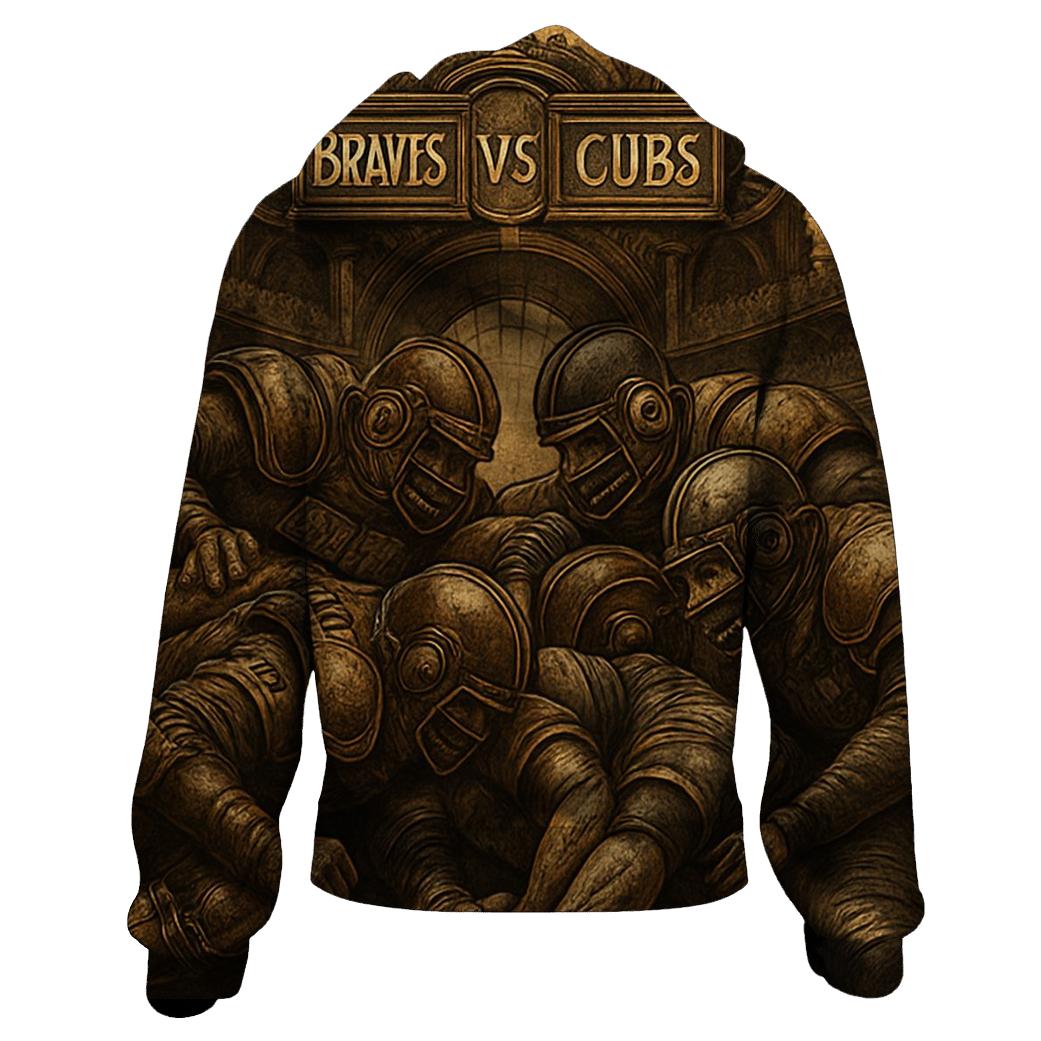 Clockwork Colosseum Braves Versus Cubs Gearline Battle embroidered hoodies