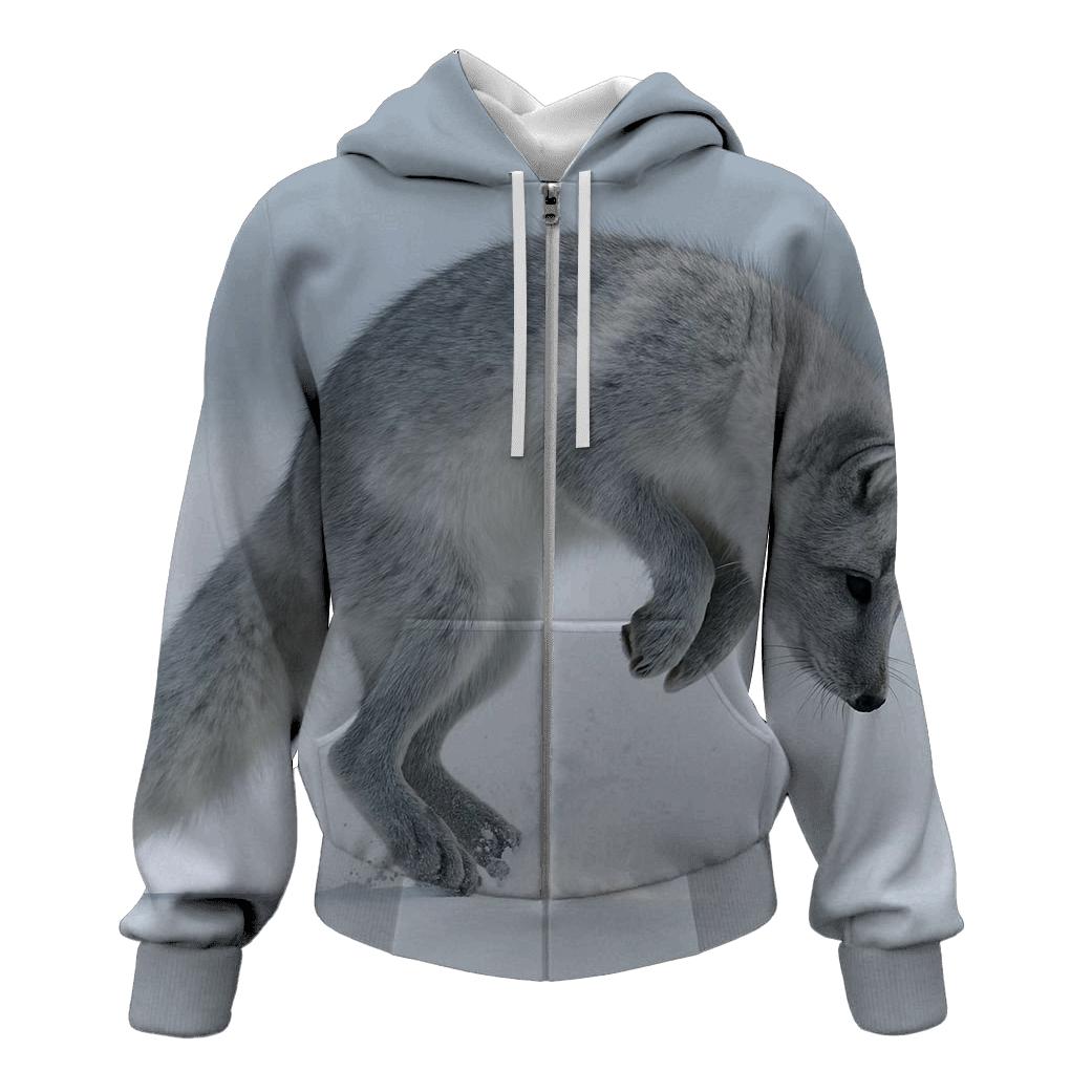 Frostline Pounce Arctic Fox hoodie trends