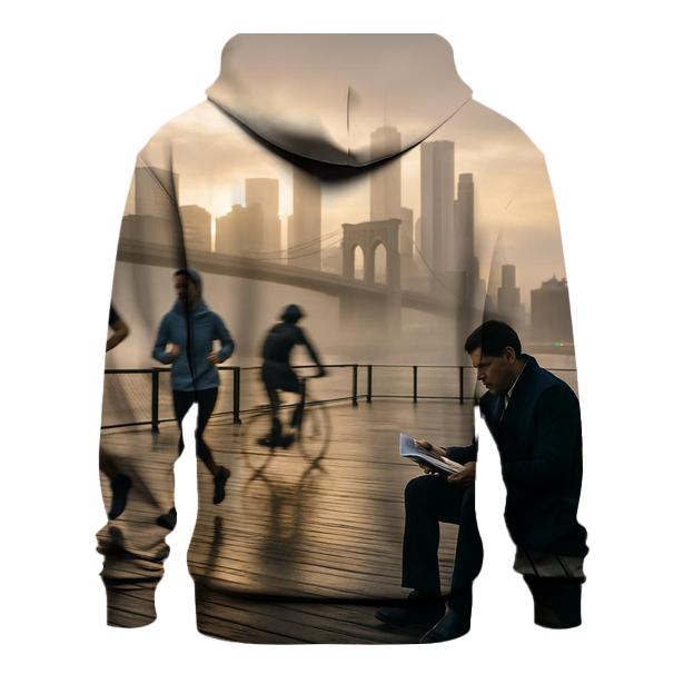 Fulton Ferry Mist And Manhattan First Light heavyweight hoodies