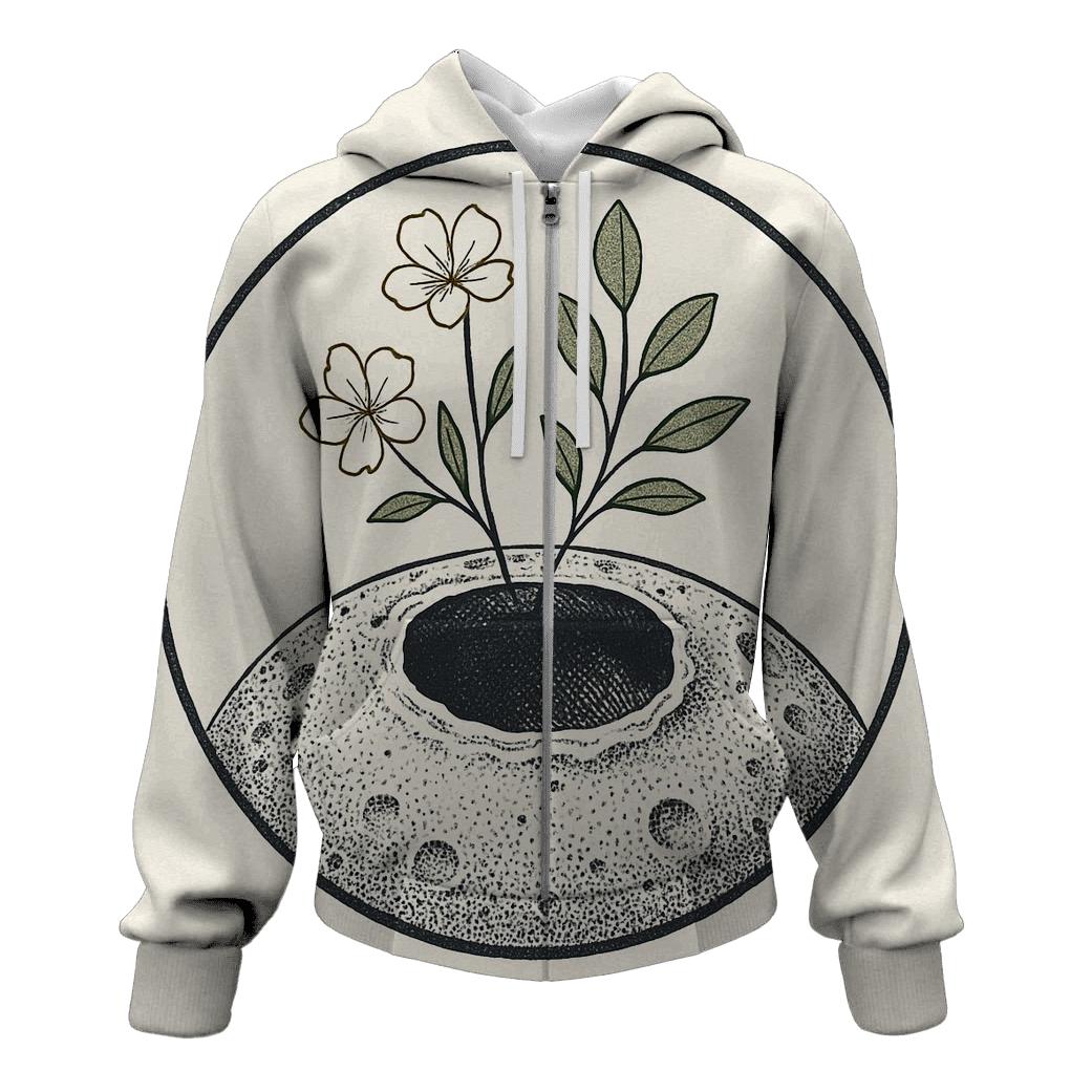 Crater Garden Botanical Emblem premium hoodies