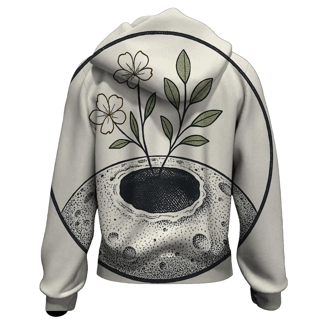 Crater Garden Botanical Emblem premium hoodies