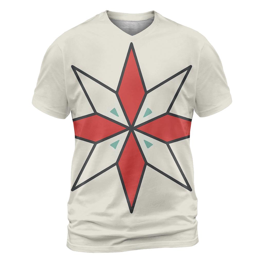 Candy Cane Starburst Rays designer pattern shirts